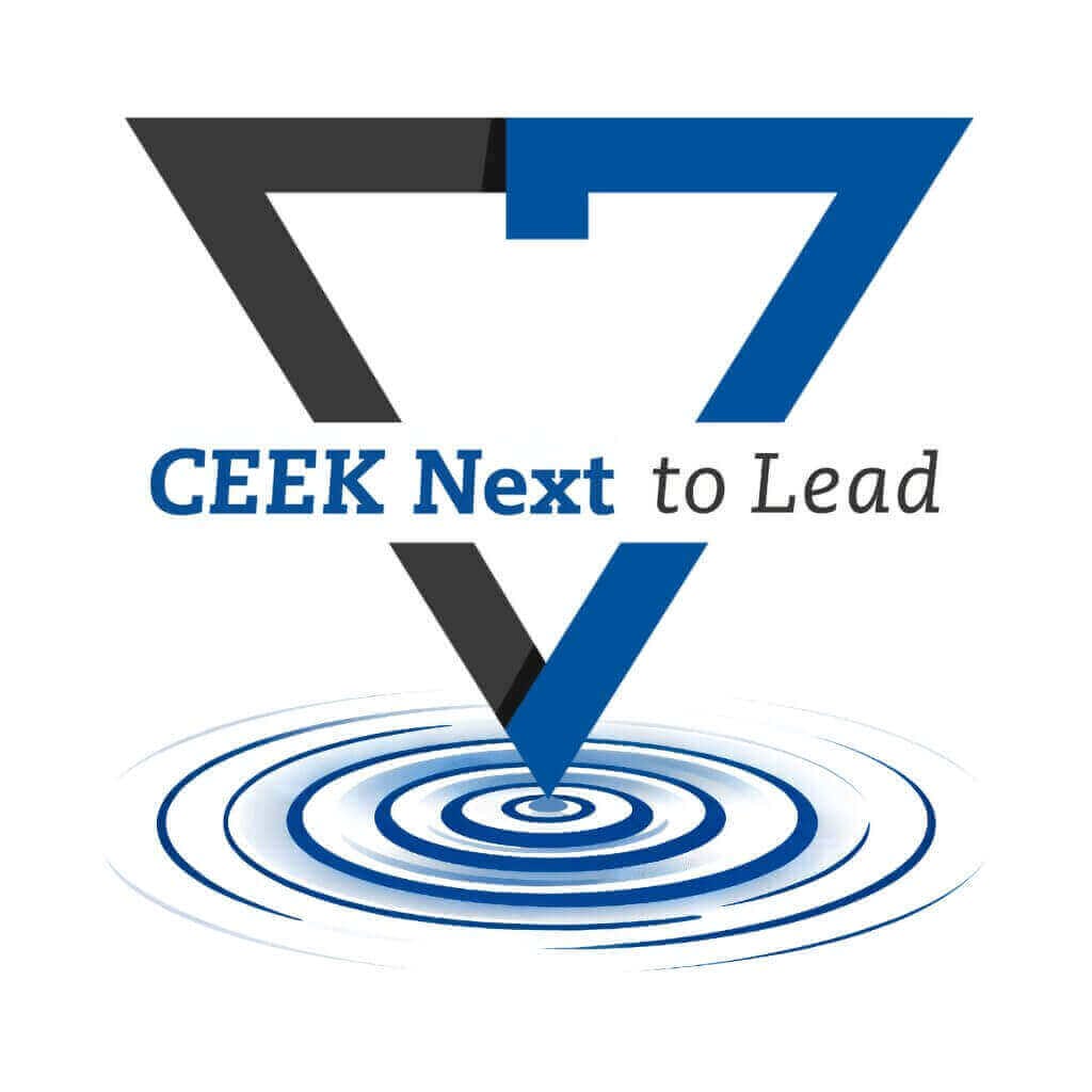 CEEK Next to Lead logo with ripple design, exclusive to Ceek Next Innovations.